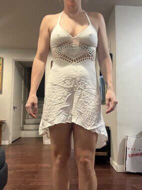Crochet White Dress